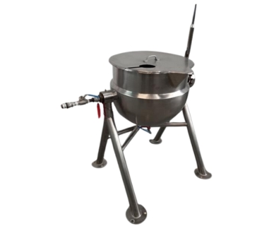 Stainless steel 82 gallon jacketed kettle